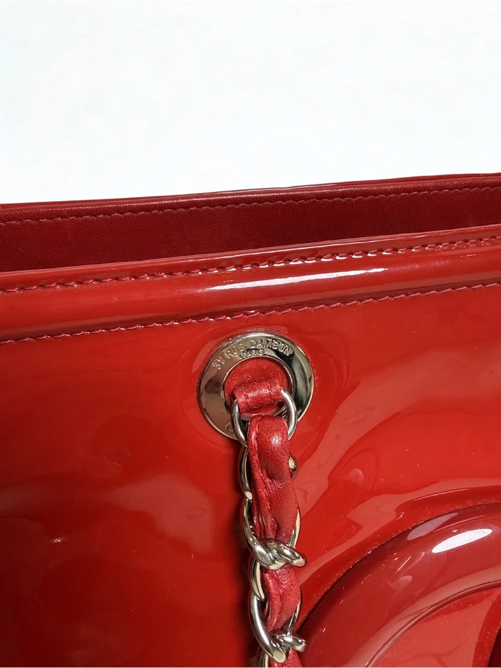 CHANEL Patent Leather Cambon Ligne Tote  Circa 2004–2006